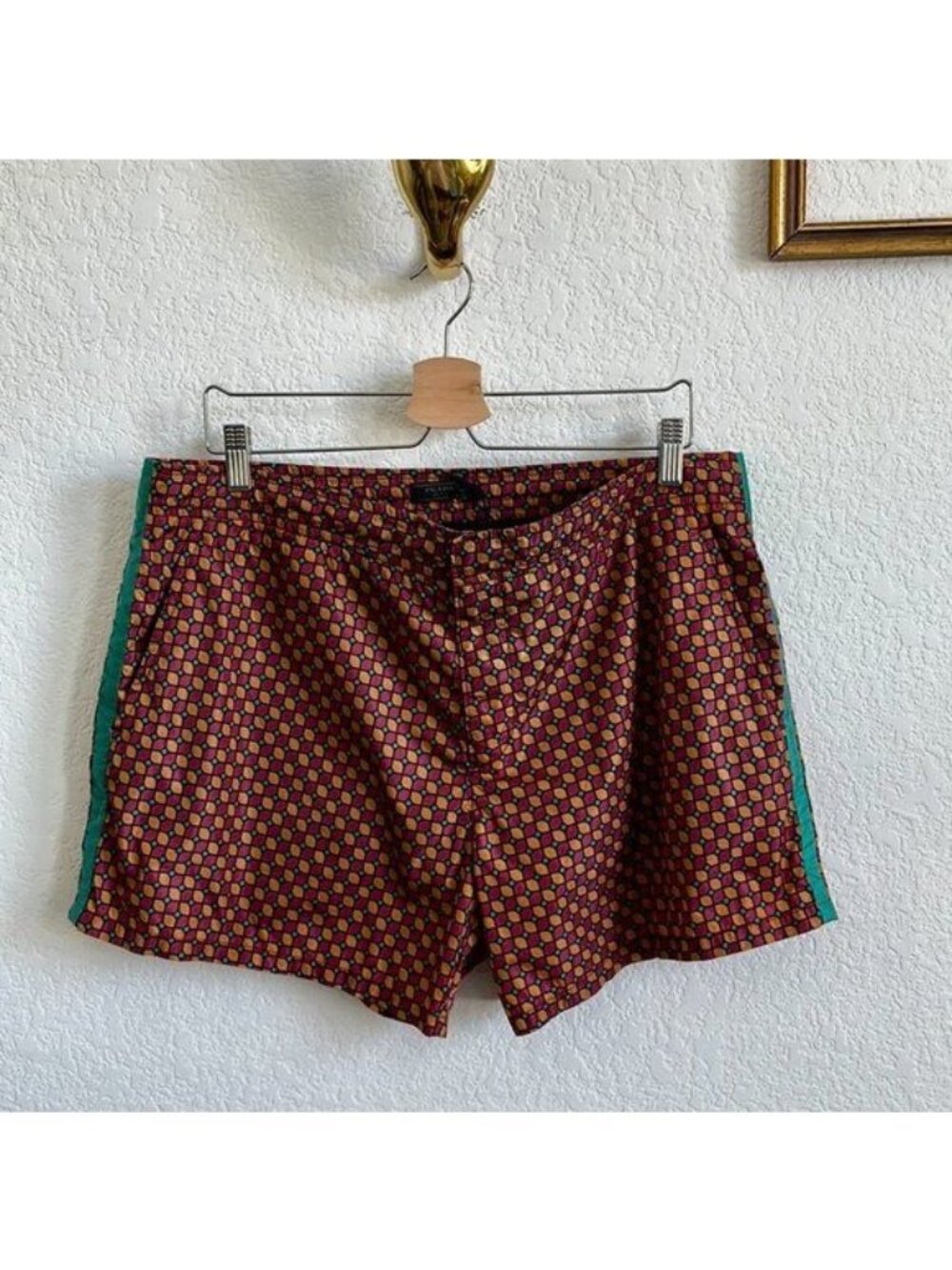 Prada 2017 Geometric Men's Swim Trunks Board Shorts